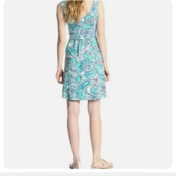 Lilly Pulitzer Shianne Seafoam Green MontaukStrecth Jersey Dress Sz.M - Picture 3 of 9